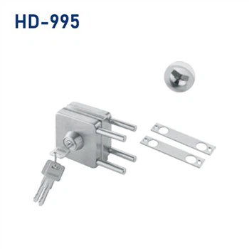 Square Glass Door Lock